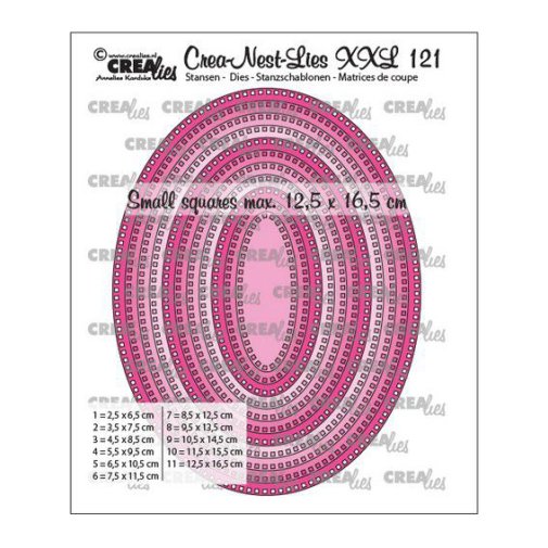 Crealies dies: Ovals \"small squares\"