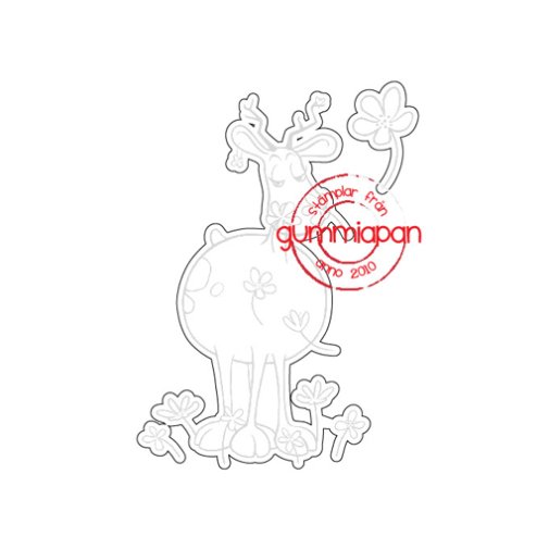 Gummiapan -stanssi: Smell the flower Deer
