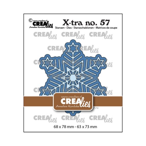 Die set, Crealies: Snowflake with bg