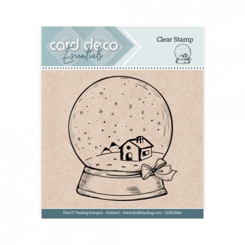 Card Deco -leimasin: Lumisadepallo