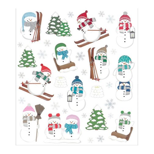 Sticker sheet: Snowmen