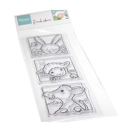 Marianne Design stamps: Peek-a-boo spring animals