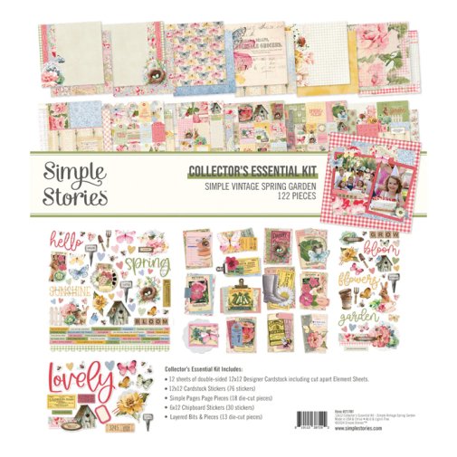 12x12\" collection kit, Simple Stories: Spring Garden