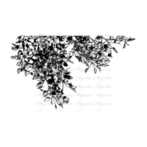 Magenta rubberstamp: Summer Branches