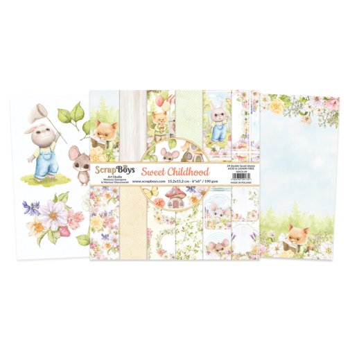 6x6\" paperipakkaus, ScrapBoys: Sweet Childhood