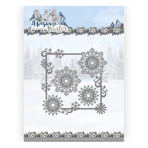 Amy Design -stanssit: Winter swirl square