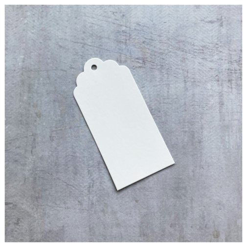 Tags 10 pcs, white