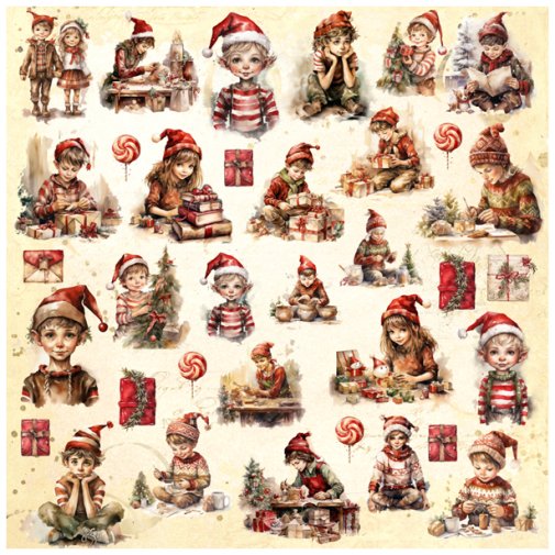Kuviopaperi 12x12\", UHK: The Christmas Workshop - cover