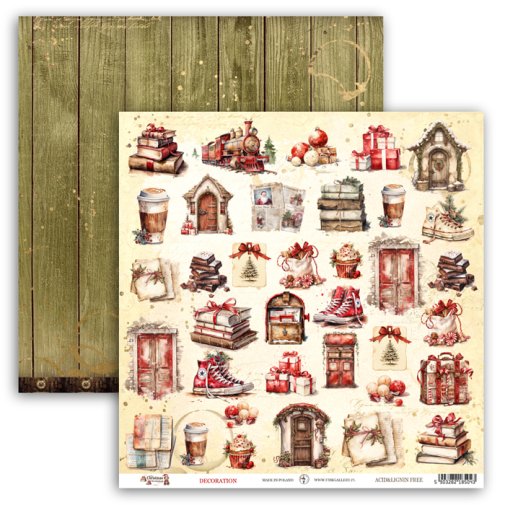 Kuviopaperi 12x12\", UHK: The Christmas Workshop - Decoration