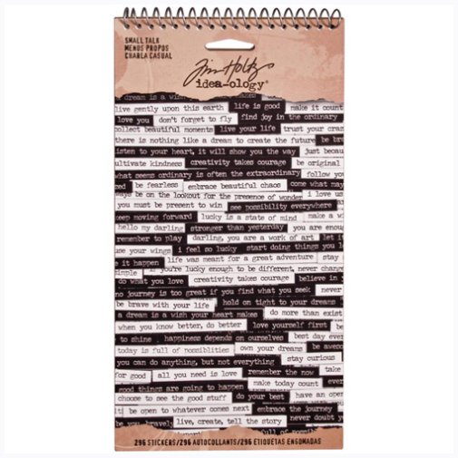 Sticker pad, Tim Holtz: Small Talk