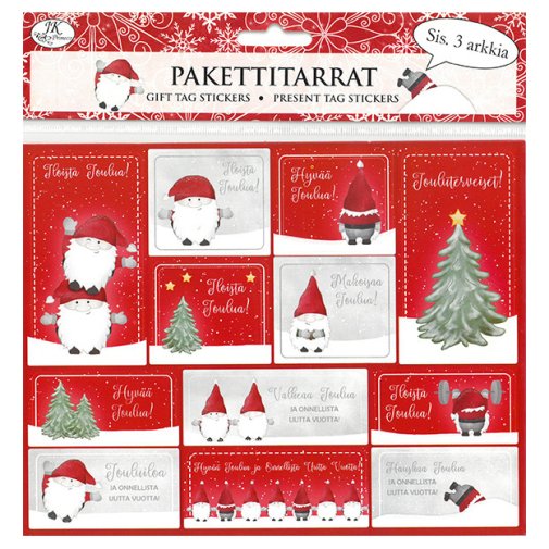 Pakettitarrat: Hauskat tontut, 3 arkkia