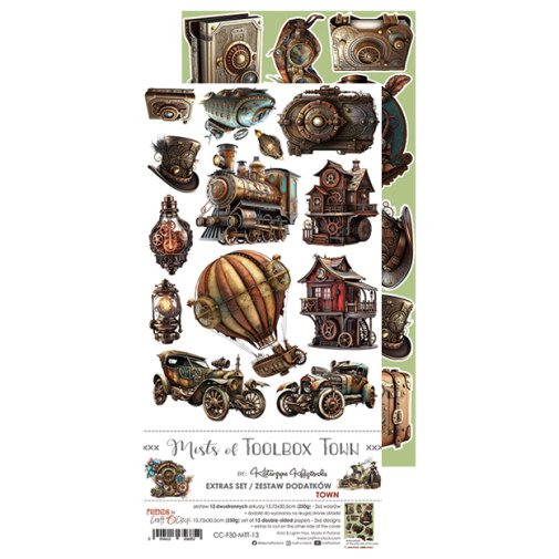 Die cut sheets, Craft O\'Clock: Mists of Toolbox Town - Town