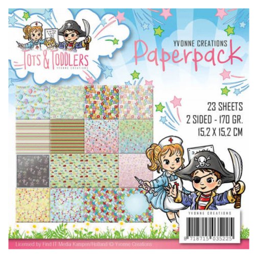 6x6\" paperipakkaus, Yvonne Creations: Tots & Toddlers