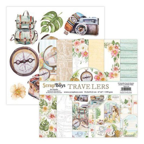 6x6\" paperipakkaus, ScrapBoys: Travelers