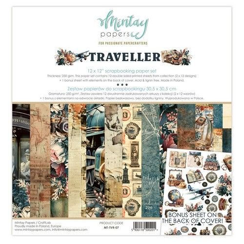 12x12\" paperipakkaus, Mintay: Traveller