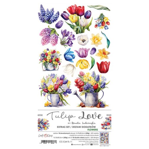 Leikekuva-arkit, Craft O\'Clock: Tulip Love - Flowers