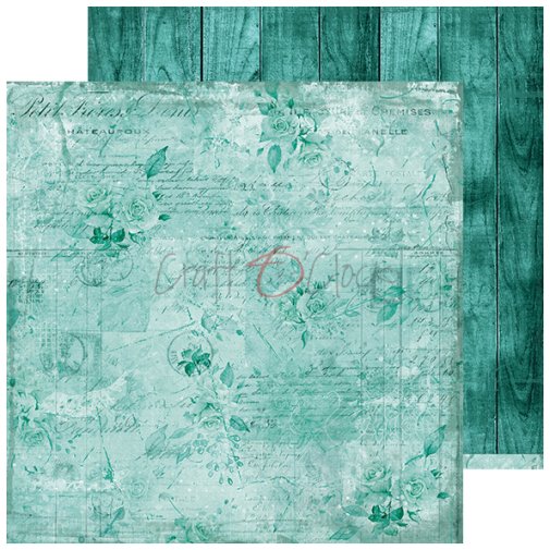 Craft O\'Clock paper sheet 12x12\": Turquoise Mood 04