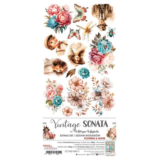 Leikekuva-arkit, Craft O\'Clock: Vintage Sonata - Flowers & More