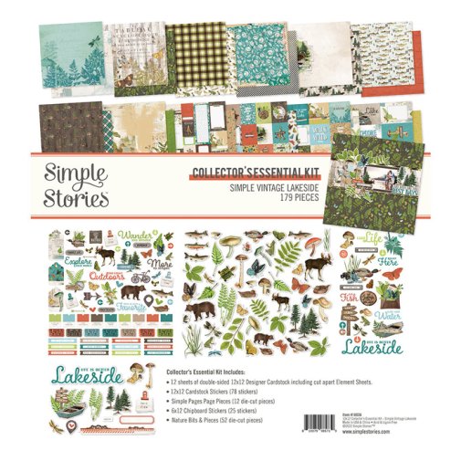 12x12\" collection kit, Simple Stories: Vintage Lakeside