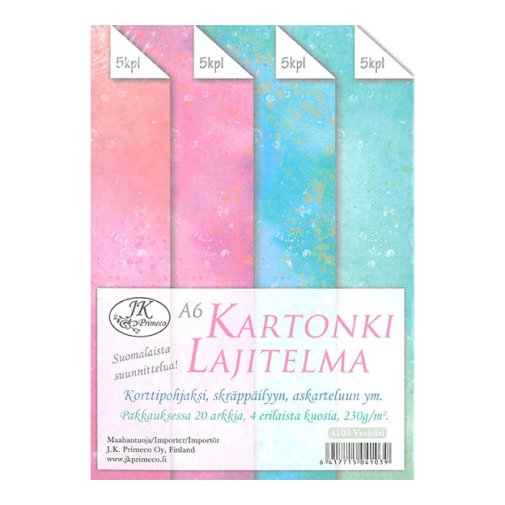 A6 paper pack, JK: Watercolor