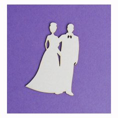 Die-cut: Wedding couple, 10 pcs