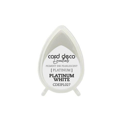 Card Deco -mustetyyny, mini: Platinum white