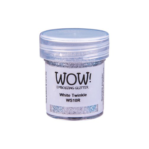 Wow! embossing powder: White Twinkle