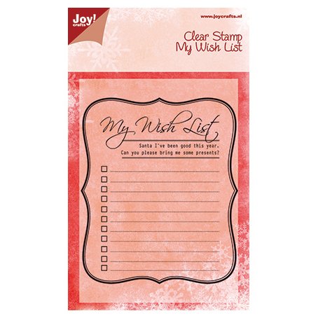 Joy Crafts stamp: Wish List