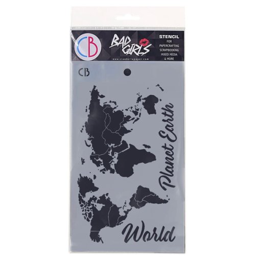 Stencil, Ciao Bella: World map