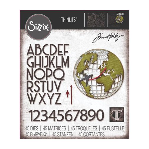 Die set, Sizzix Thinlits: Vault World Travel