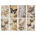 Topper sheet A4, Krafia: Butterflies, vintage
