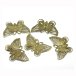 Metal embellishment: Large butterflies, 5 pcs