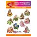 Hearty Crafts 3d toppers: Flower Owls, 10 pcs